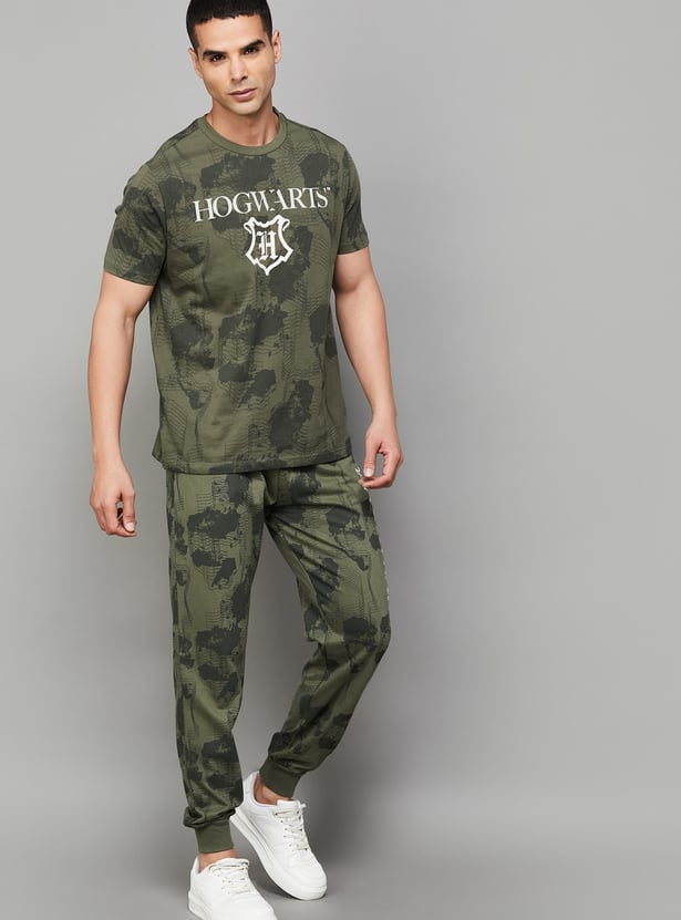 FREE AUTHORITY Hogwarts Print Joggers