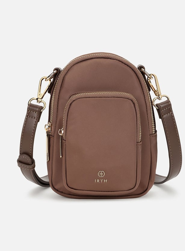 IRTH Solid Crossbody Bag