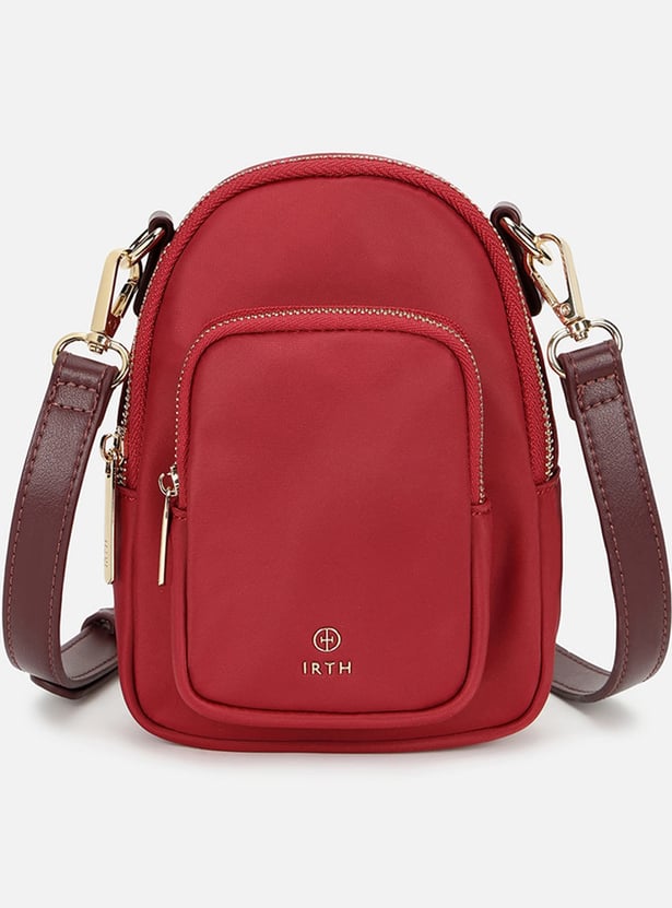 IRTH Solid Crossbody Bag