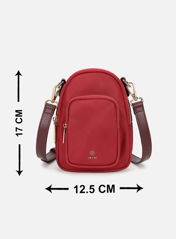 IRTH Solid Crossbody Bag