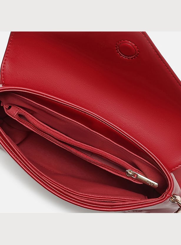 IRTH Embossed Sling Bag