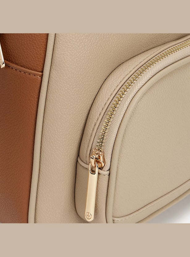 IRTH Colourblocked Laptop Backpack