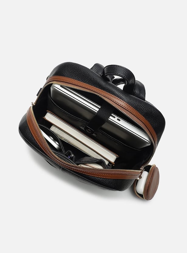 IRTH Contrast Lined Laptop Backpack with Pouch