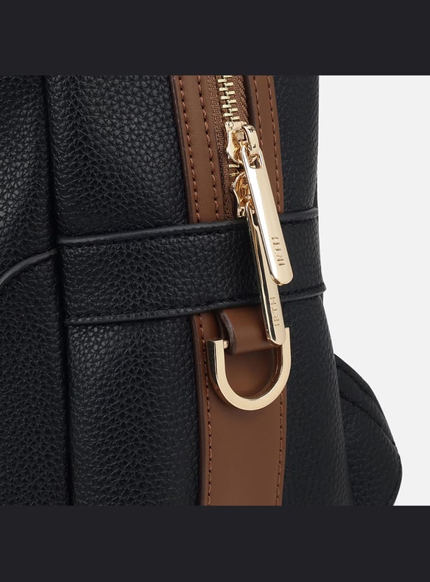 IRTH Contrast Lined Laptop Backpack with Pouch