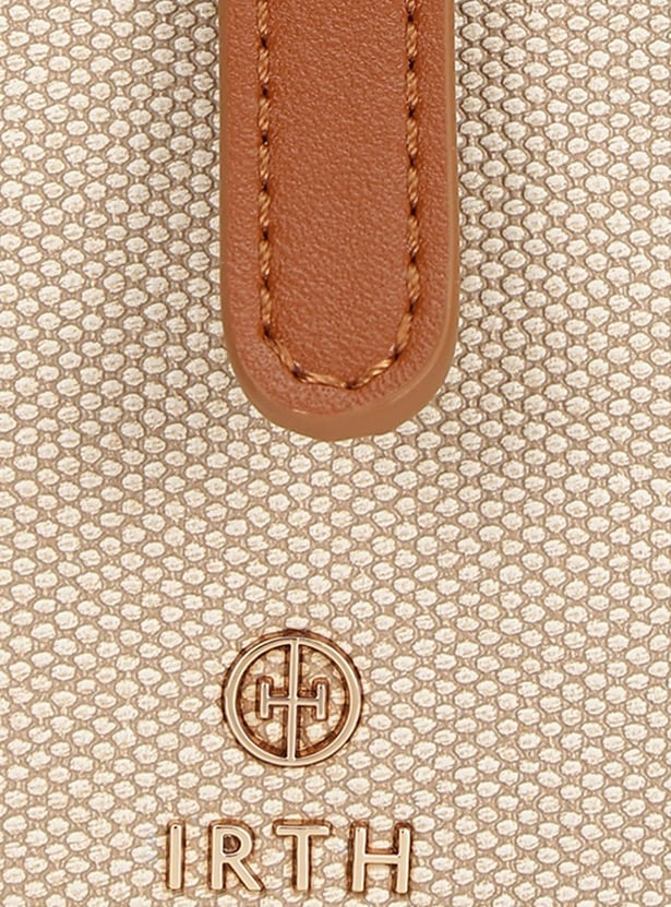 IRTH SOLID SHOULDER BAG WITH POUCH