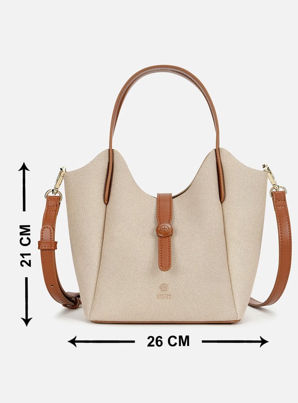 IRTH SOLID SHOULDER BAG WITH POUCH