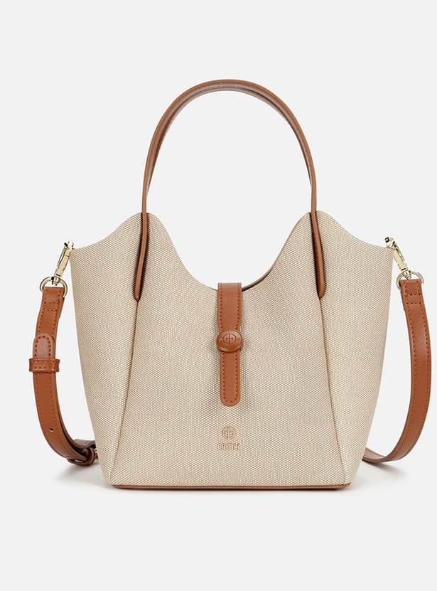 IRTH SOLID SHOULDER BAG WITH POUCH