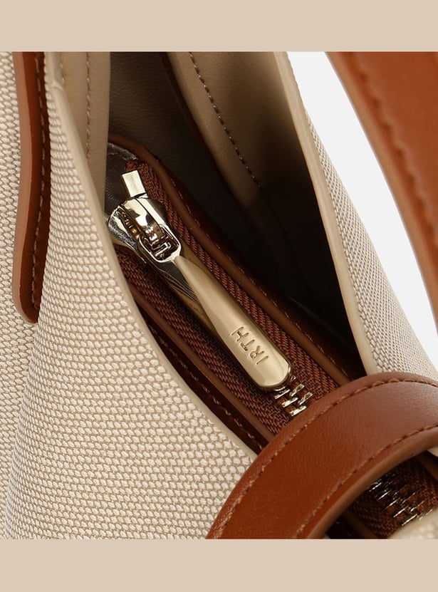 IRTH SOLID SHOULDER BAG WITH POUCH