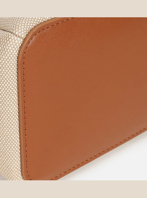 IRTH SOLID SHOULDER BAG WITH POUCH