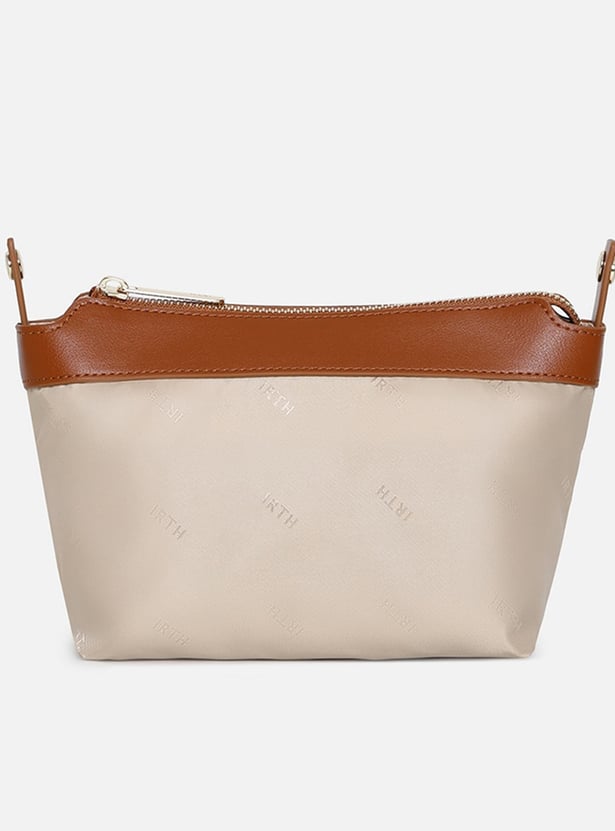IRTH SOLID SHOULDER BAG WITH POUCH
