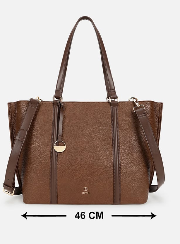 IRTH Textured Shoulder Bag