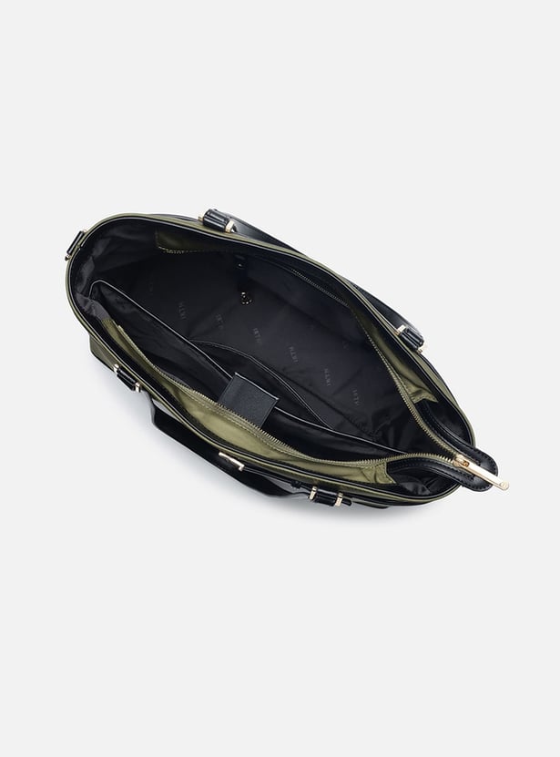 IRTH Contrast Piping Laptop Bag