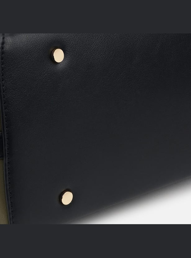 IRTH Contrast Piping Laptop Bag