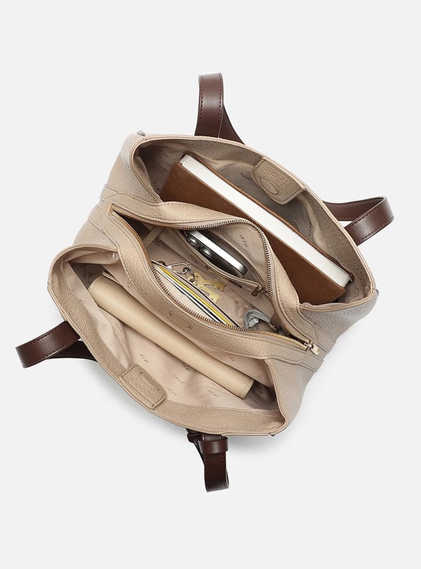 IRTH Textured Shoulder Bag
