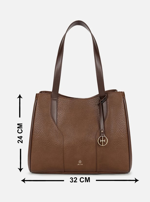 IRTH Textured Shoulder Bag