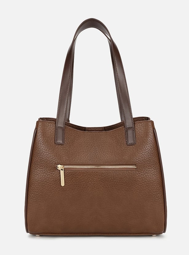 IRTH Textured Shoulder Bag