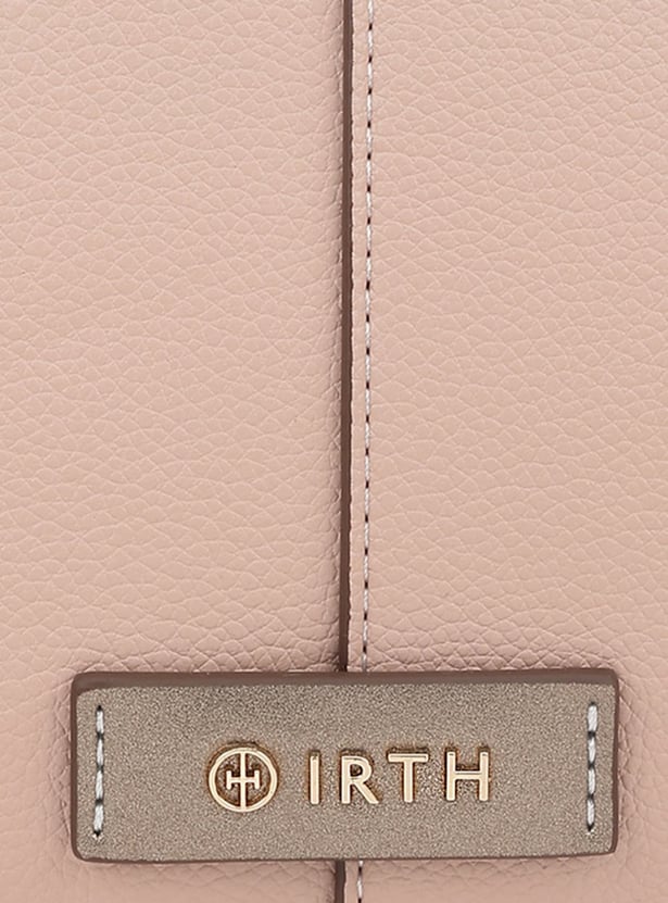 IRTH Solid Shoulder Bag with Pouch