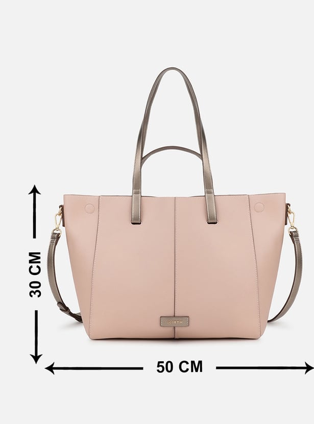 IRTH Solid Shoulder Bag with Pouch