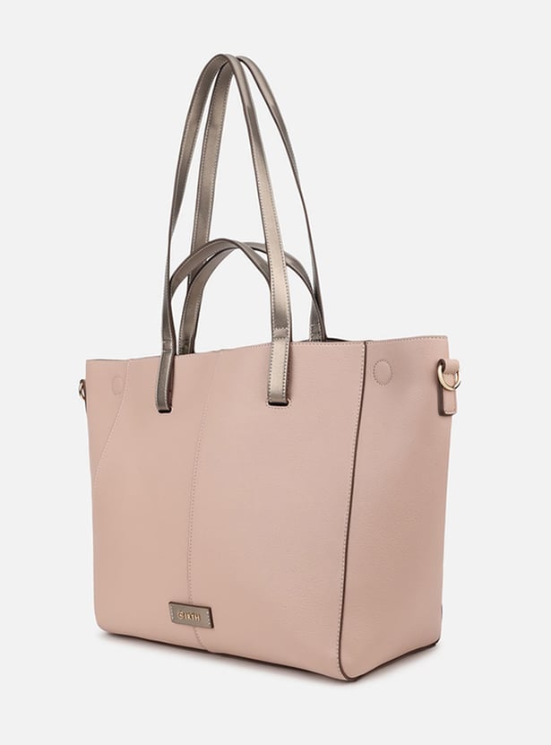 IRTH Solid Shoulder Bag with Pouch