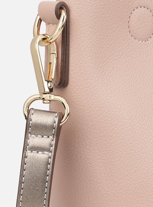 IRTH Solid Shoulder Bag with Pouch