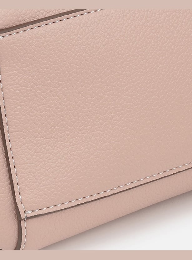 IRTH Solid Shoulder Bag with Pouch