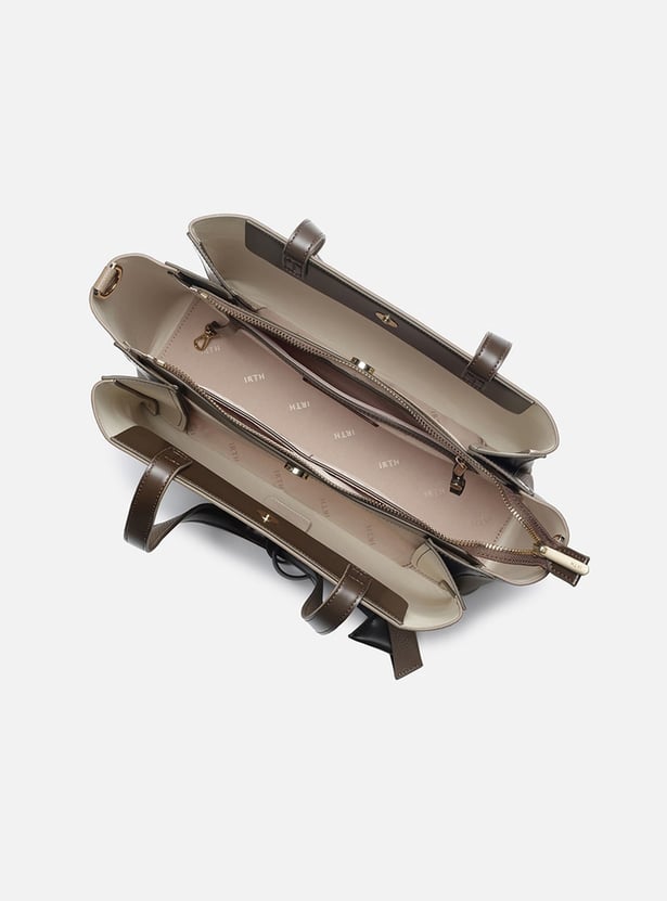 IRTH Textured Shoulder Bag