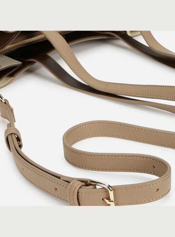 IRTH Textured Shoulder Bag