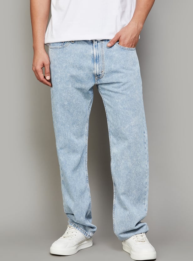 LEVI'S Washed 555 Relaxed Straight Jeans