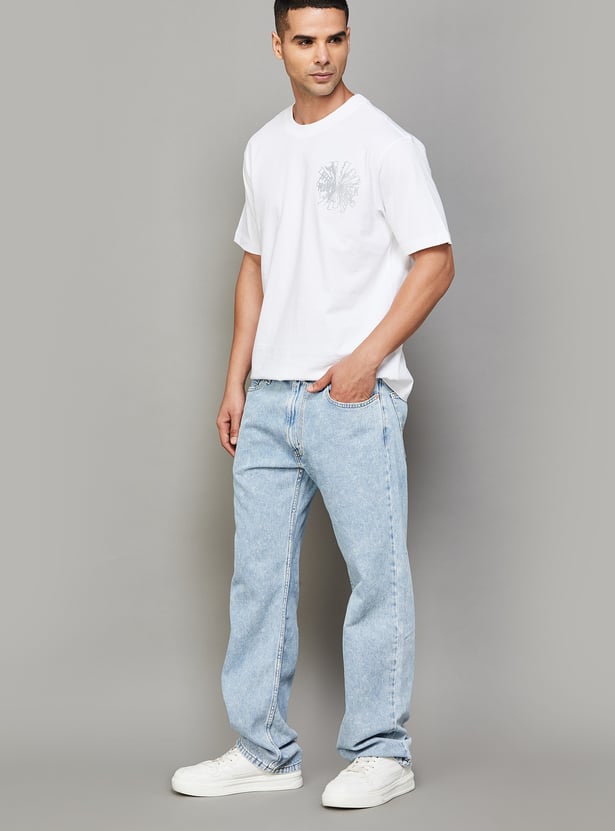 LEVI'S Washed 555 Relaxed Straight Jeans