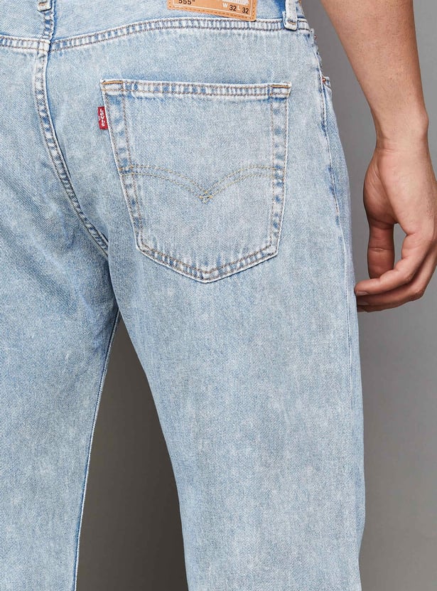 LEVI'S Washed 555 Relaxed Straight Jeans