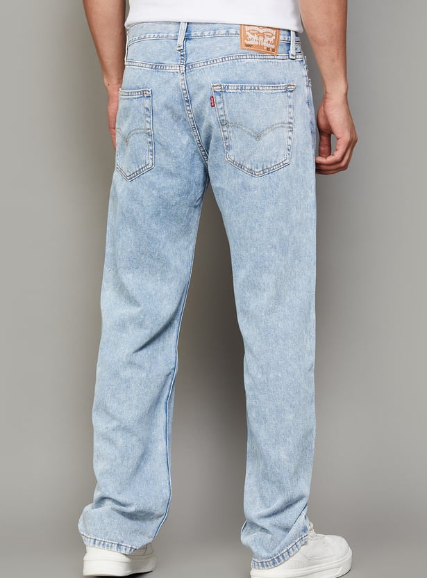 LEVI'S Washed 555 Relaxed Straight Jeans