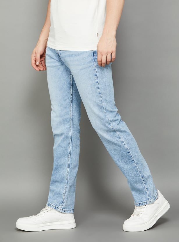 LEVI'S Washed 505 Regular Straight Fit Jeans