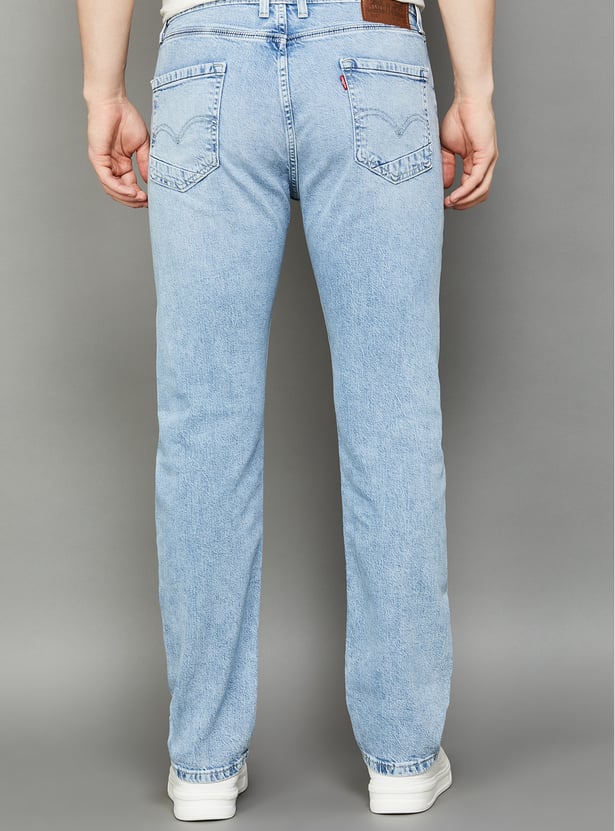LEVI'S Washed 505 Regular Straight Fit Jeans