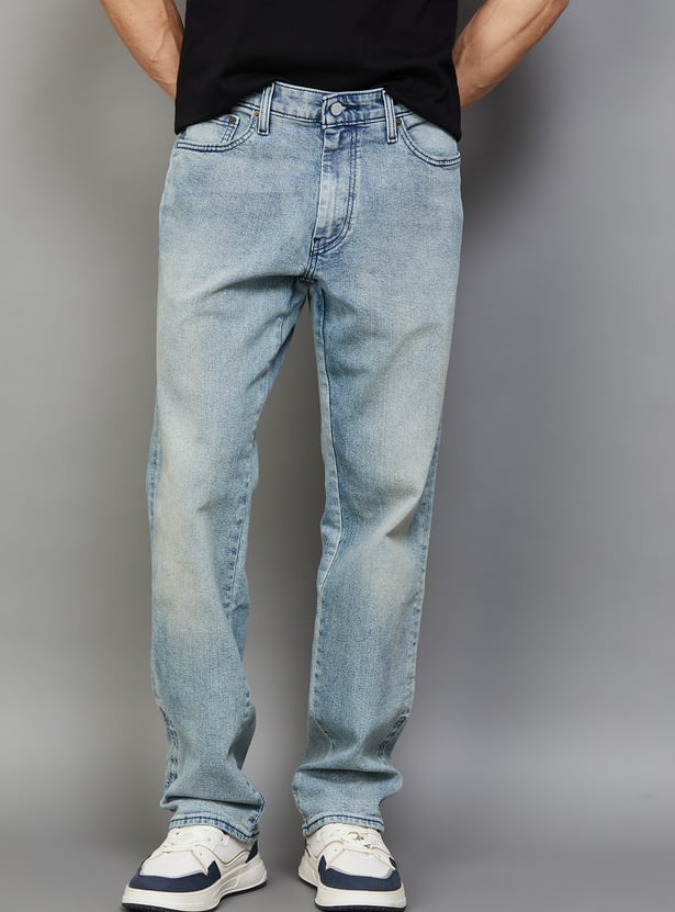 LEVI'S Washed Regular Tapered Jeans
