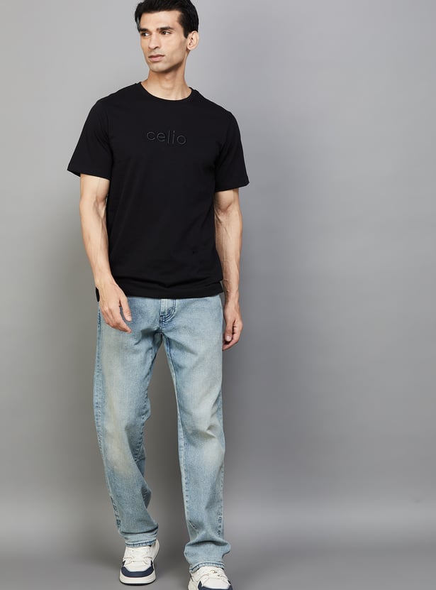LEVI'S Washed Regular Tapered Jeans