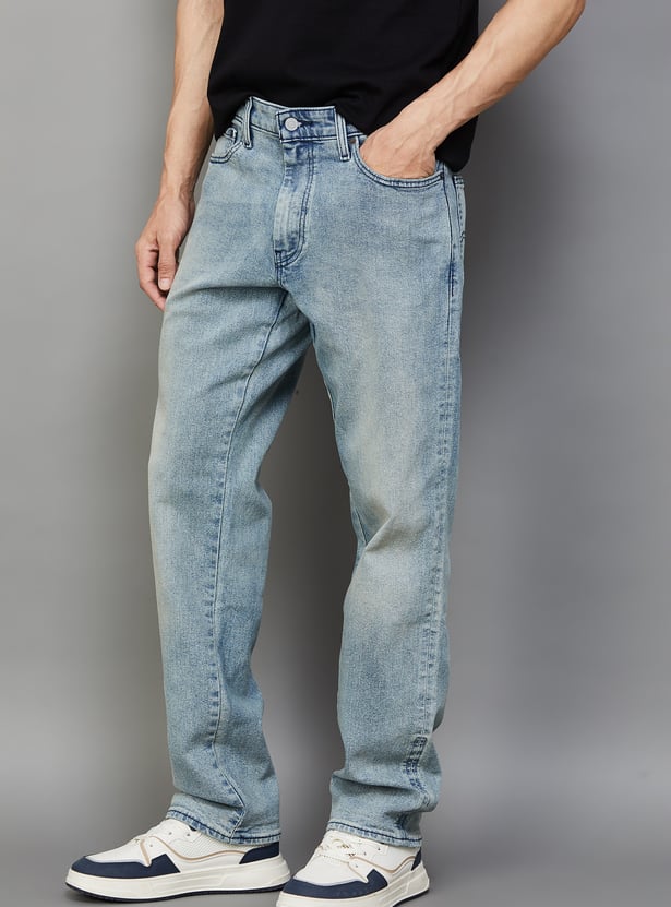 LEVI'S Washed Regular Tapered Jeans