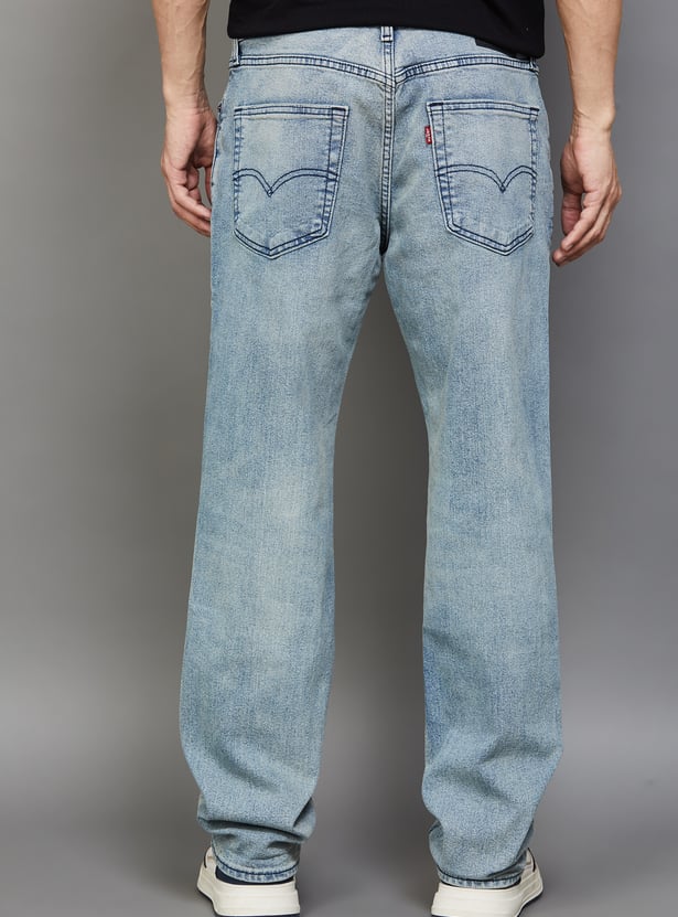 LEVI'S Washed Regular Tapered Jeans