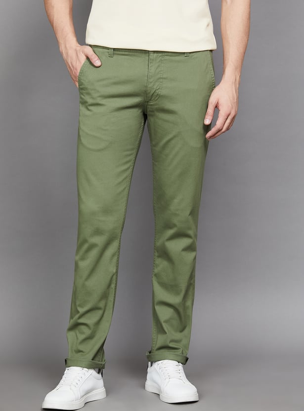 LEVI'S Solid Slim Straight Trousers