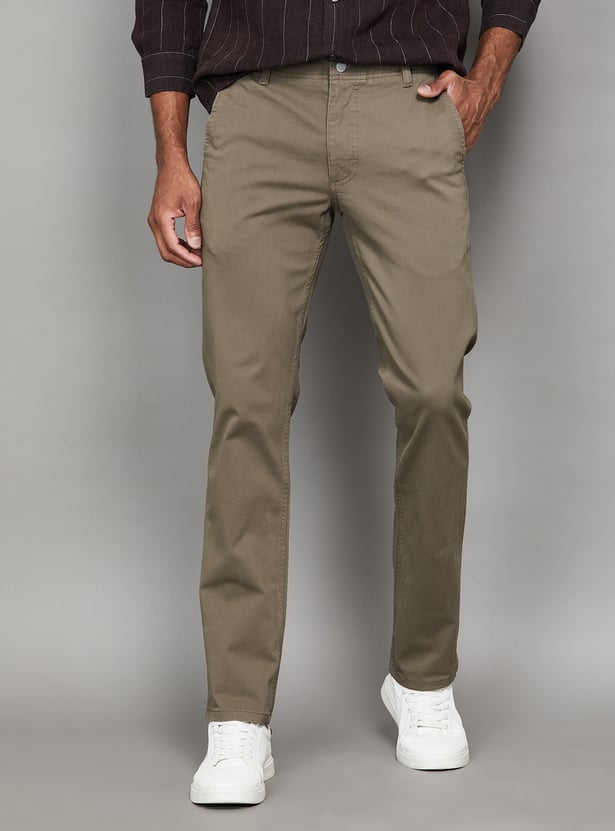 LEVI'S Solid Slim Straight Trousers
