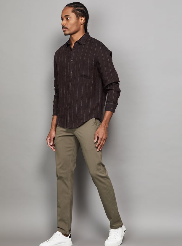 LEVI'S Solid Slim Straight Trousers