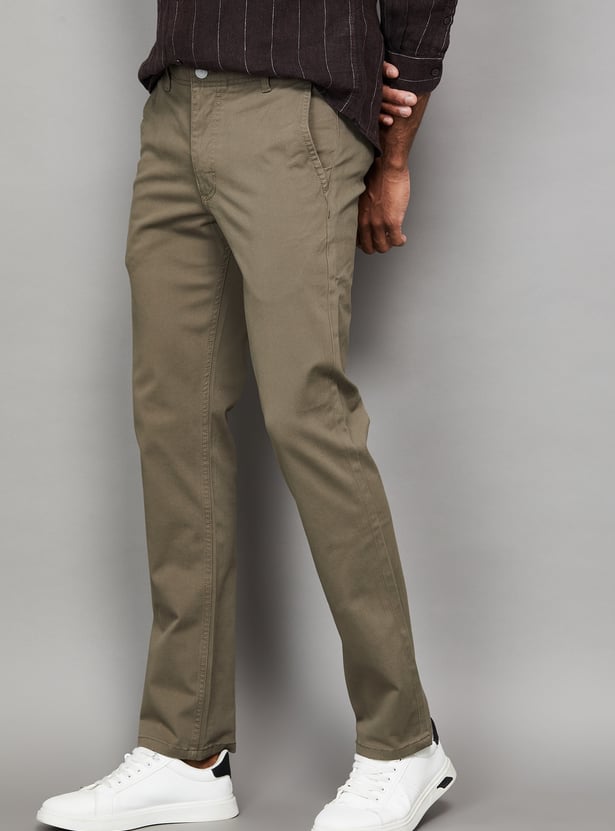 LEVI'S Solid Slim Straight Trousers