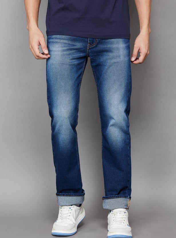 LEVI'S Washed 513 Slim Straight Jeans