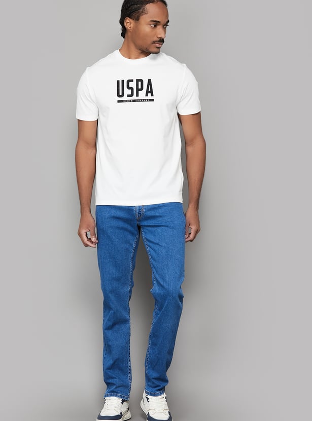 LEVI'S Solid Mid-Wash Slim Straight Jeans