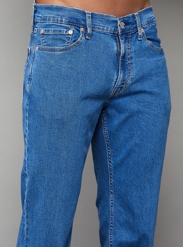 LEVI'S Solid Mid-Wash Slim Straight Jeans