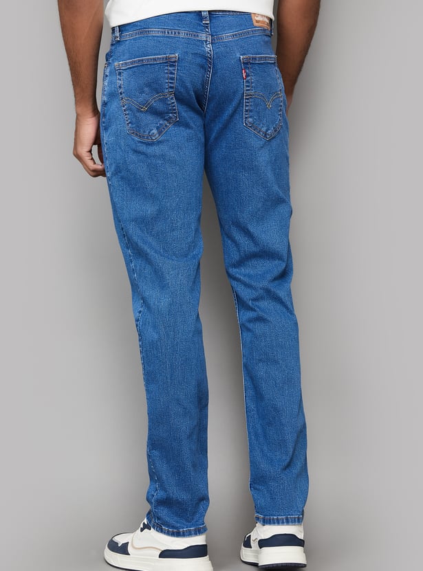 LEVI'S Solid Mid-Wash Slim Straight Jeans