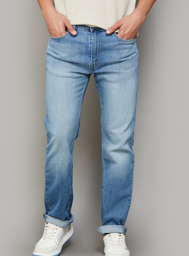 LEVI'S Stonewashed 513 Slim Straight Jeans