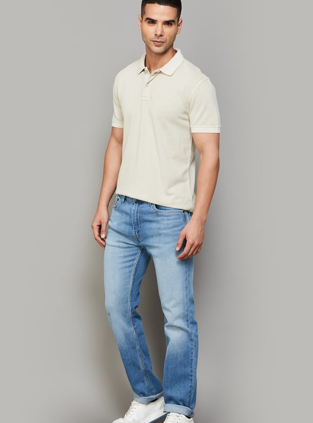 LEVI'S Stonewashed 513 Slim Straight Jeans