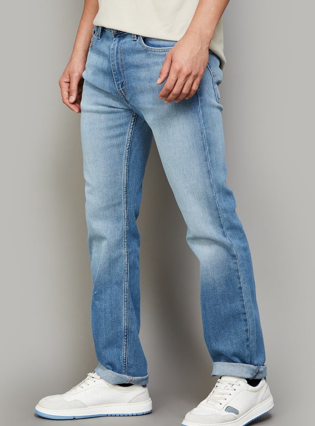 LEVI'S Stonewashed 513 Slim Straight Jeans