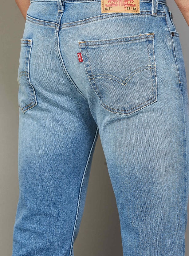 LEVI'S Stonewashed 513 Slim Straight Jeans