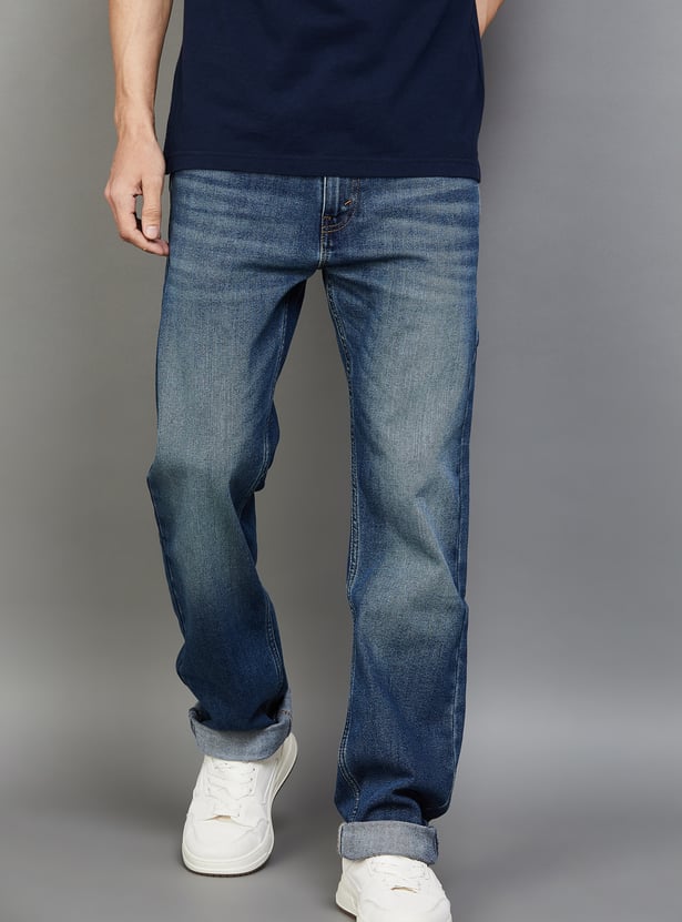 LEVI'S Washed Slim Straight Jeans